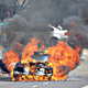 Illustration for article titled Audi R8 Consumed By Spectacular Fire During Car Show In Mumbai